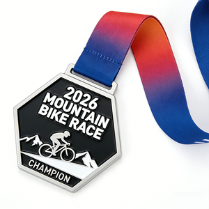 Médaille de championnat personnalisée en alliage de zinc émaillé couleur 2026 pour <span class=keywords><strong>course</strong></span> cycliste, design sur mesure haut de gamme, moulée sous pression - Product Image 3