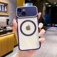 Coque magnétique transparente pour PC avec grande fenêtre de protection de caméra et chargement sans fil pour iPhone 18 17 16 15 14 13 12 Pro Max