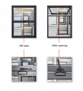 חלון מתקפל אנכי מודרני בעל ביצועים גבוהים - מסגרת אלומיניום וזכוכית מחוסמת עם בידוד אקוסטי מעולה - Product Image 4