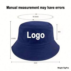 High Quality Reversible Velour Cartoon Leaf Custom Logo Embroidery Printed Cotton Cycling Bucket Hat - Product Image 3