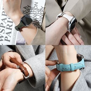 Correas de Cuero Genuino de Lujo <span class=keywords><strong>para</strong></span> <span class=keywords><strong>Apple</strong></span> <span class=keywords><strong>Watch</strong></span> <span class=keywords><strong>Ultra</strong></span> 2 3 Series 11/10/9/8/7, Diseño Delgado y Elegante <span class=keywords><strong>para</strong></span> <span class=keywords><strong>Mujer</strong></span> - Product Image 6