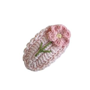 Accessori per capelli per ragazze del Giappone coreano fatti a mano fermaglio per capelli in lana di fiore dolce lavorato a maglia - Product Image 4