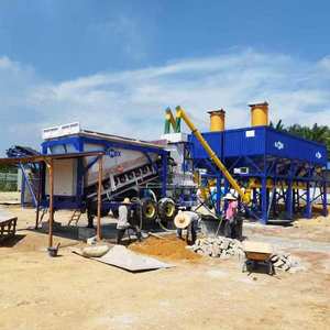 Centrale à béton mobile compacte de type 20m3/h sur roues en Malaisie - Product Image 2