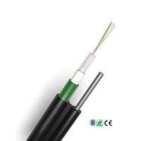 Câble à fibre optique aérien extérieur en forme de 8 GYXTC8S avec armure en ruban d'acier, étanche, autoportant, pour accès FTTH, OEM