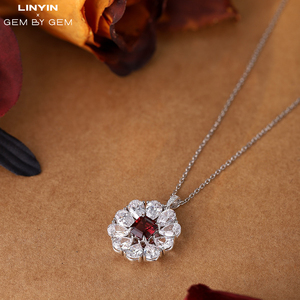 Sang Trọng 18K Vàng Trắng Ngọc Lục Bảo Cắt Tự Nhiên Chim Bồ Câu Máu Đỏ <span class=keywords><strong>Ruby</strong></span> Mặt Dây Chuyền Vòng Cổ Gia Đám Cưới Kim Cương Đồ Trang Sức - Product Image 5