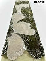 Tissu en dentelle 100 % polyester de qualité supérieure, brodé, transparent, résistant à l'abrasion, respirant, pour le polissage et le sablage efficaces des vêtements féminins