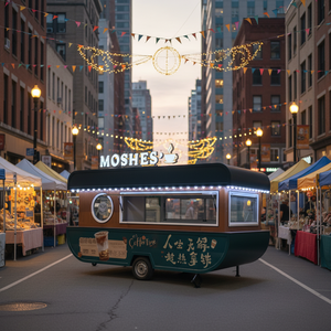 Camión de Comida Móvil Totalmente Equipado — Ofrece Servicios de Venta de Snacks, Pizza, Café, Helados y Barbacoa - Product Image 1