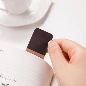 Cross-border spot leather magnetic bookmarks, colored bookmark clips with printable designs, soft magnetic clips for <b>notebooks</b> - Product Image 4