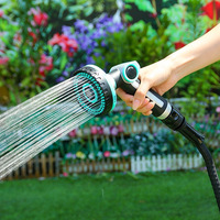 Pistolet d'arrosage de jardin en aluminium robuste à 6 modes, buse de pulvérisation haute pression pour tuyau d'arrosage