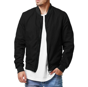 Chaqueta de Piloto para Hombre, Primavera y Otoño, Estilo Casual Transfronterizo, Chaqueta con Cremallera para Hombre de Talla Grande - Product Image 2