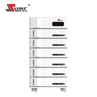 Batterie domestique de stockage d'énergie au lithium fer phosphate 51,2 V 600 Ah 30 kWh 5,5 kW avec onduleur 30 degrés, haute efficacité, 295 kg