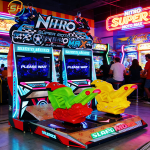 Jeu d'arcade de moto de luxe <span class=keywords><strong>FF</strong></span> de 42 pouces : simulateur de course de conduite à deux joueurs à pièces - Product Image 1