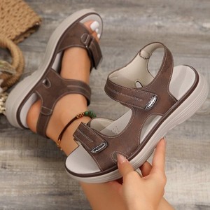 Sandalias de Mujer con Cierre de Velcro, Suela de Goma Antideslizante, Tallas EU 35-43, Transpirables, Compatibles con OEM, para el Uso Diario, Playa, Aire Libre, Casuales - Product Image 4