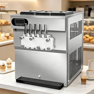 Máquina de Helado Suave de Cinco Cabezas para Tiendas de Té con Leche, Ahorradora de Energía, Equipo para Helados - Product Image 2