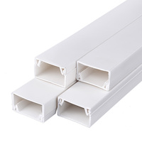 Produit blanc d'accessoires de câblage de goulotte de PVC de conduit de câble d'UPVC