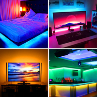 Bande lumineuse Led Rgb, smd 5050, étanche Ip65, couleur rêve, mouvement, Usb, blanc chaud, 5 v