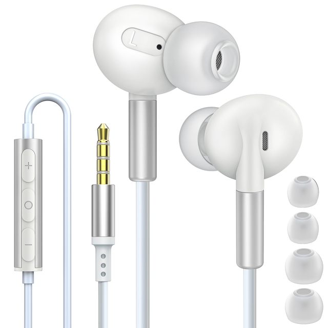 2025 KYERE NEW Wholesale 3.5 Jack Wired Headphone Bass Boosted In-ear Gaming Wired  Earphone With Mic for Mobile and Computer