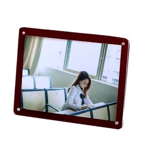 Marco de Fotos Magnético de Acrílico Personalizado para Imágenes, Marco de Exhibición Vertical y Horizontal con Fondo Colorido Personalizado - Product Image 1