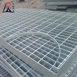 32x5 serrated steel bar grate floor G325 galvanized press lock steel grid deck grating metal drainage plate mesh