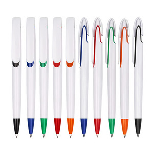 Custom Logos Ballpoint Pens <b>Plastic</b> Push Button Office Pen With Clip Advertising Gift Promotional Writing Tool - Product Image 4