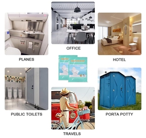 Housse <span class=keywords><strong>de</strong></span> siège <span class=keywords><strong>de</strong></span> <span class=keywords><strong>toilette</strong></span> jetable en papier, portable, imperméable et antidérapante pour le voyage, vente en gros - Product Image 4
