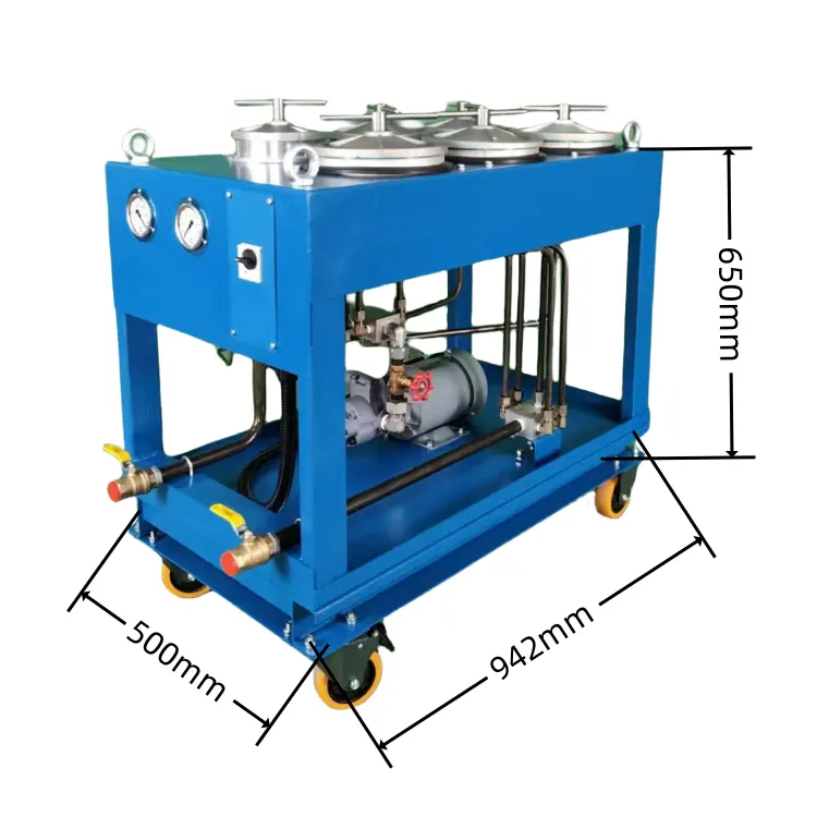 Purificador de aceite de refinería de tratamiento de aceite portátil de alta calidad