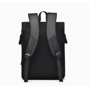 حقيبة ظهر للكمبيوتر المحمول قابلة للطي مع شعار مخصص، مقاومة للماء من الجلد الصناعي، حقيبة رياضية عادية للرجال وطلاب المدارس والكليات، حقيبة يومية من قماش أكسفورد - Product Image 4