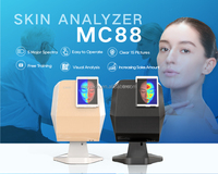 Analizador de Piel Facial Portátil con IA, 5 Espectros, 8MP, WiFi/Bluetooth, Fuente de Luz LED MC88, Control por iPad, Uso Comercial