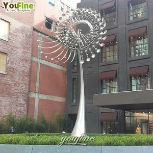 Berühmter Garten im Freien Moderne kinetische Energie skulptur aus rostfreiem Stahl
