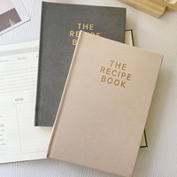 Hardcover-Rezeptbuch Grenzüberschreitendes A5-Notizbuch Rezept Anpassbares Küchen-Kochprotokoll Notizbuch