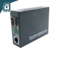 Convertidor de Medios Ethernet de Fibra Óptica Gcabling Mini 20KM SC LC SM 1550/1310nm, Gigabit Ethernet, Fibra Óptica 10/100/1000 Mbps