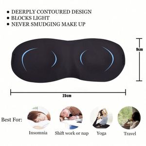 Masque de sommeil portable unisexe 3D stéréo occultant avec logo personnalisé pour la vente en gros - Product Image 3