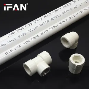 IFAN Free Sample Pure Plastic Upvc Material Benutzer definiertes PVC-Rohr aller Größen für die Bewässerung des Wassersystems
