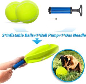Sıcak satış 9.5 "dev kauçuk şişme köpek topları büyük İmza Jumbo tenis topları - Product Image 5