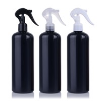 Bouteilles de pulvérisation de brouillard en plastique vides rechargeables 8oz 16oz 500ml 250ml forme ronde avec vaporisateur en plastique Pet