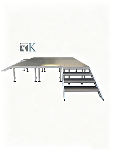 Heavy Load Stage Platform Aluminum Portable Modular Adjustable Legs Quick Installation Easy Setup Stage for Concerts Outdoor - Product Image 2