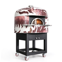 Four à pizza commercial en mosaïque, four à pizza napolitain multi-combustibles (bois, gaz, électrique) pour pizzeria, restaurant, hôtel, restauration