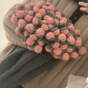 <span class=keywords><strong>Couverture</strong></span> en <span class=keywords><strong>crochet</strong></span> faite main motif rose et tournesol 70 cm, <span class=keywords><strong>Couverture</strong></span> Rose Bell, Kit de matériel DIY fait main, Cadeau de <span class=keywords><strong>crochet</strong></span> et tricot pour petite amie - Product Image 4