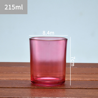 Pot à bougie personnalisé de luxe en verre sodocalcique sans plomb, transparent bleu, blanc mat, noir, avec couvercle imprimé en sérigraphie sur mesure