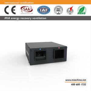 Système de ventilation à récupération de chaleur à économie d'énergie MVHR ERV HRV <span class=keywords><strong>avec</strong></span> <span class=keywords><strong>moteur</strong></span> AC 5000m3/h <span class=keywords><strong>avec</strong></span> filtre à charbon récupérateur d'air - Product Image 3