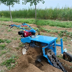 Alta produttività 120mm di larghezza Mini trattore fondazione Trencher macchina con motore per azienda agricola <span class=keywords><strong>fosso</strong></span> scavare in vendita - Product Image 1