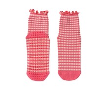 Chaussettes de sport personnalisées pour femme avec logo brodé, en coton respirant, antidérapantes, pour Pilates et Yoga, avec motif dessin animé et volants