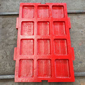 Placa de mandíbula ZGMn13/18/22 de larga duración para trituradora de mandíbula <span class=keywords><strong>Shan</strong></span> <span class=keywords><strong>Bao</strong></span>, piezas de desgaste de fundición duraderas tratadas térmicamente para minería de granito Limetone - Product Image 5