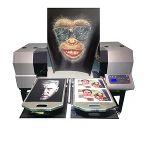 Levendig Effect Dtg Kledingstuk Digitale Flatbed T-shirt Printer Met 4720 Voor Textiel Materiaal Met Levenslange Garantie