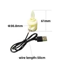 SCBOUZEAL Lámpara de Vela Oscilante para Exteriores USB 5V, Lámpara Electrónica de Llama Simulada, Placa de Circuito PCBA