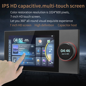 2025 New Designed 7-inch Smart Home Background Music <strong>Touch</strong> Screen Host with Built-in 8-ch Tuya <strong>Zigbee</strong> Gateway Wall Amplifier - Product Image 6