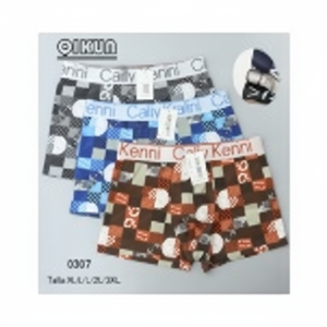 Boxer da uomo di qualità XL/XXL da uomo traspirante in tessuto di Nylon Spandex con Logo Design semplice per vita Plus Size - Product Image 1