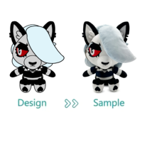 OEM ODM Mascotte de loup personnalisée fabricant de peluche peluche votre propre conception jouet en peluche personnage d'anime personnalisé poupée en peluche