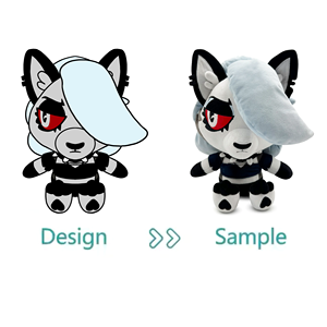 OEM ODM personalizzato lupo mascotte farcito animale peluche creatore del tuo Design peluche personalizzato personaggio Anime bambola di peluche - Product Image 4