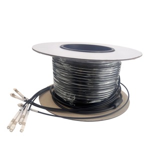 50m 4 Core OM3 Multimode LC UPC To LC UPC Armored Fiber Patch Cable LSZH OD5.0mm 50/125μm 10Gb Datenzentrum <span class=keywords><strong>Glasfaser</strong></span> <span class=keywords><strong>Patchkabel</strong></span> - Product Image 3